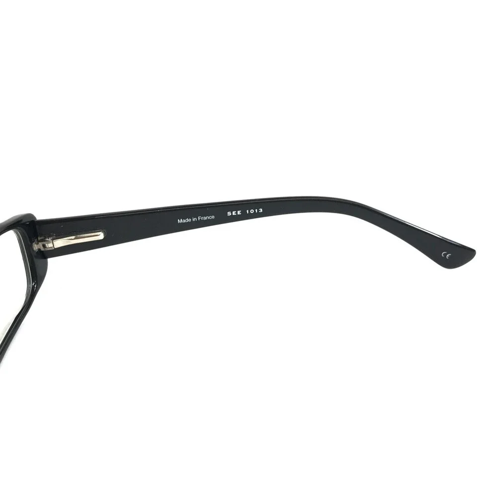 See Eyeglasses Frames 1013 Polished Black Cat Eye Crystals Rhinestones 48-19-140